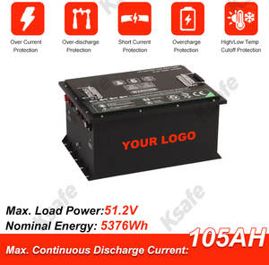 Paket baterai hemat ruang, kompak 48V/60V/72V 40 ah-200 ah <span class=keywords><strong>LiFePO4</strong></span> 6000 sepeda bersertifikat CE ringan - Product Image 3