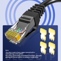 Super Categoría 6 Gigabit Cat6 1M Cable de conexión de red de computadora para cable de comunicación de conexión de enrutador
