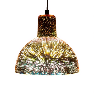 Lámpara Colgante de Techo Decorativa con Pantalla de Cristal Estilo Champán 1xE27 - Product Image 3