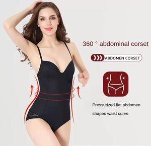 Hot Selling Plus Size Low Back <b>Bodysuit</b> Shapewear for Women with Medium Control Seamless Tummy Control Spandex/Nylon Material - Product Image 1