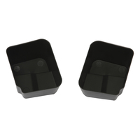 Lot de 2 organiseurs de poche pour portière, boîte de rangement pour Jeep Wrangler JL 2018-2023, accessoires intérieurs, plateau de rangement latéral en plastique pour portière