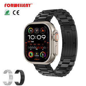 Bracelet en acier Forwelleny en forme de I, à démontage manuel, avec boucles métalliques <span class=keywords><strong>Huawei</strong></span>, trois bracelets pour Apple S11/Samsung Watch 4 5 <span class=keywords><strong>6</strong></span> 7 8 - Product Image 1
