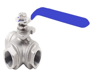 Válvula de Bola de Acero Inoxidable de 3 Vías con Conexión en T, Rosca BSP/NPT, Manual, para Alta Temperatura, Aceite, OEM Personalizable, Uso Industrial - Product Image 5