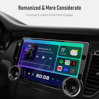 Lecteur DVD de voiture Android 2K, autoradio Android 10,1 pouces avec double bouton, grand écran, navigation et écran partagé