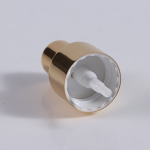 Tête de pompe à parfum mini en alliage d'aluminium électroplaqué à couvercle semi-<span class=keywords><strong>plat</strong></span>, filetage 18/20/410 - Product Image 4