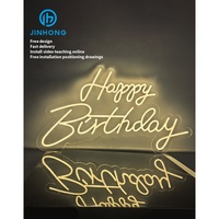 Enseigne au néon personnalisée de qualité supérieure Joyeux anniversaire Enseigne au néon Better Together Enseigne au néon Ambiance de fête Fabricant vente en gros