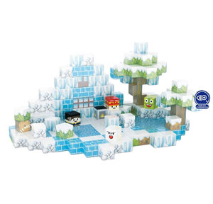 Set Creativo di Costruzioni Ghiaccio 100 Pezzi, Blocchi Magici per Costruire un <span class=keywords><strong>Mondo</strong></span> Innevato, Kit Educativo STEM - Product Image 3