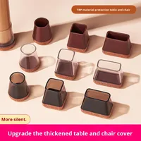 Protecteurs de meubles en silicone anti-dérapant silencieux et résistant à l'usure coussins de pieds de chaise et de table produits en caoutchouc