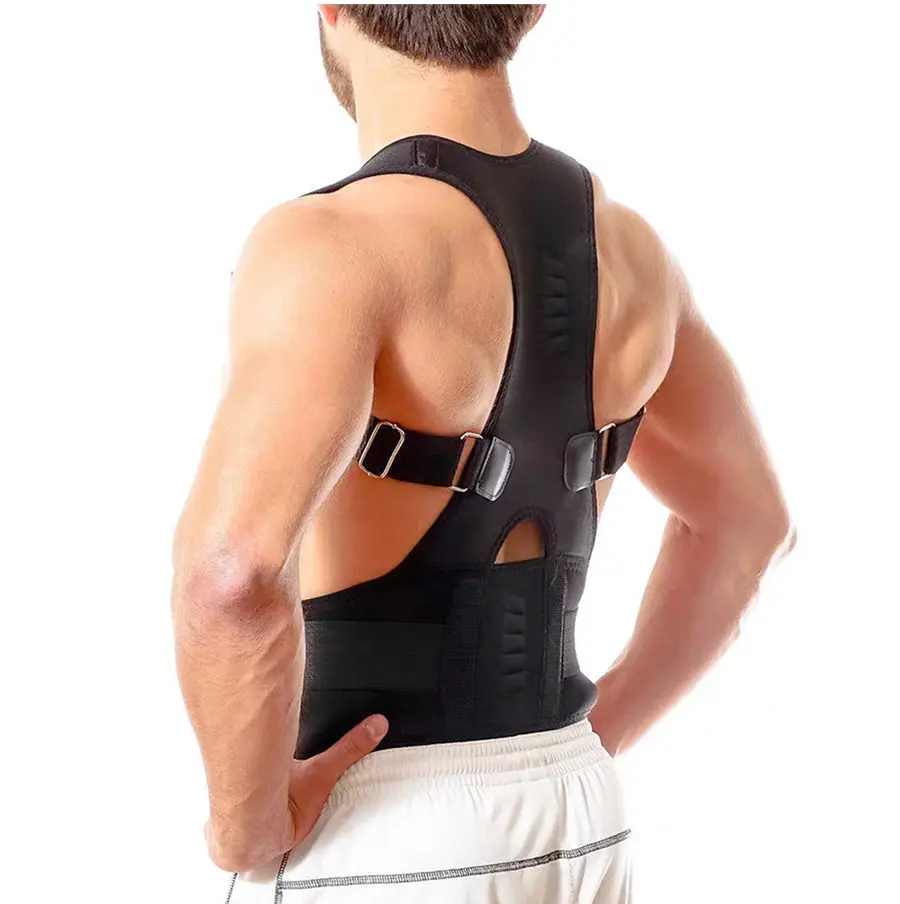 Fabricant de ceinture de soutien lombaire magnétique pour le dos Correcteur de posture pour les douleurs au bas et au haut du dos Hommes et femmes