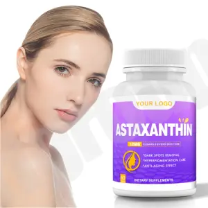 Natural Bulk Astaxanthin Extrait Gummies Supplement 99% Astaxanthin Capsules