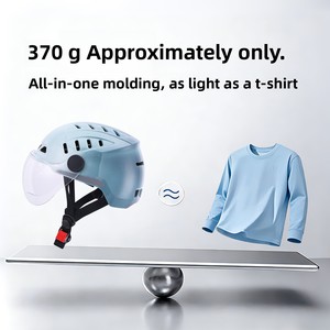 軽量で通気性のある電動車両用安全ヘルメット、通気孔付き、男女兼用サイズ調整可能 - Product Image 2