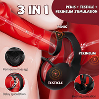 Anneau de précision à verrouillage télécommandé pour homme, pochette testiculaire, anneau pénien, masseur de résonance prostatique, accessoire de jeu de rôle