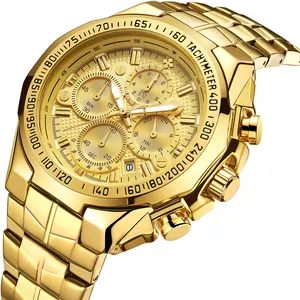 Золотые мужские кварцевые часы с хронографом WWOOR 8868, спортивные водонепроницаемые наручные часы, роскошные Брендовые мужские часы 2020
