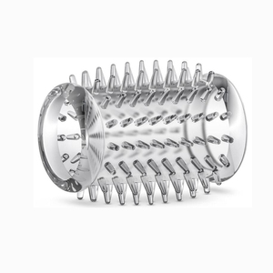 Brinquedos sexuais masculinos 6-Piece Cock Ring Set Clear Stretchy Girth Enhancer Penis Sleeve Adult Toy Enhancement Tool - Product Image 6