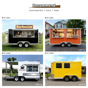 Remorque alimentaire commerciale personnalisée JINLIJING, cuisine entièrement équipée, bar mobile, camion de restauration rapide, hot-dogs, barbecue, à vendre - Product Image 2