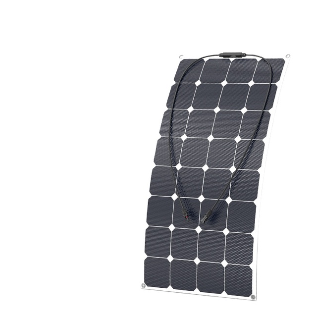 Lightweight IP67 Waterproof Sunpower Flexible Solar Panel for Off-Grid Charging Mounts on Vans RVs Overlanding Vehicles