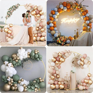 Support d'<span class=keywords><strong>arche</strong></span> de ballons <span class=keywords><strong>ronde</strong></span> de 6,5 pieds, toile de fond circulaire, <span class=keywords><strong>arche</strong></span> de mariage <span class=keywords><strong>pour</strong></span> décorations de cérémonie/mariage/douche de bébé - Product Image 1