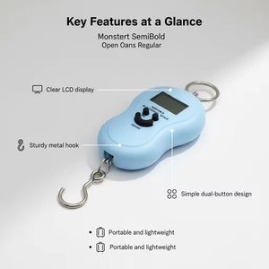 Balance numérique portable professionnelle à câble en acier pour la pesée de l'engreffe de pêche, des bagages et des objets électroniques, haute précision - Product Image 5