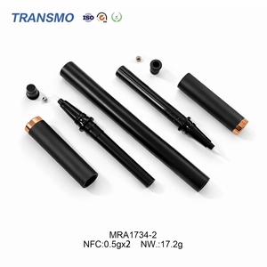 Oferta Especial: Tubo de Almacenamiento de Maquillaje de Plástico Esmerilado Personalizado 2 en 1 con Doble Cabezal de Brocha - Product Image 5