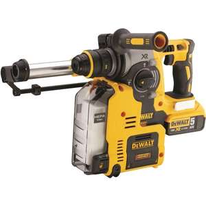 สว่านโรตารี่ DeWalt 18V แบตเตอรี่ลิเธียมไอออน ระดับมืออาชีพ ด้ามจับแบบปืน พร้อมไส้กรอง HEPA - Product Image 1
