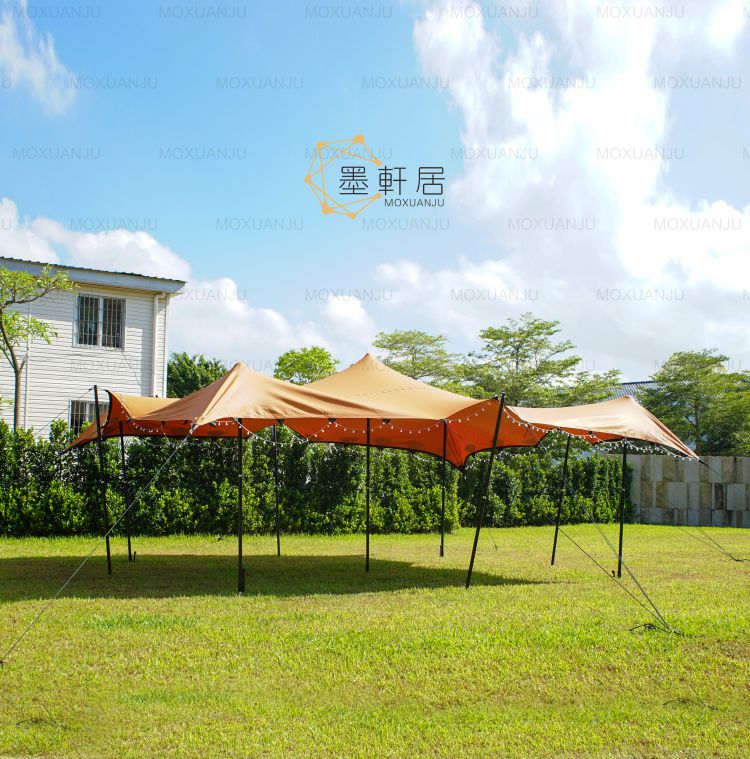 Large Holes Fabric Festival Wedding Event Stretch Tent For 300 Seater