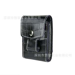 Étui à cigarettes personnalisé en cuir PU, étui à cigarettes universel en cuir imperméable à motif crocodile, étui pour briquet. - Product Image 2