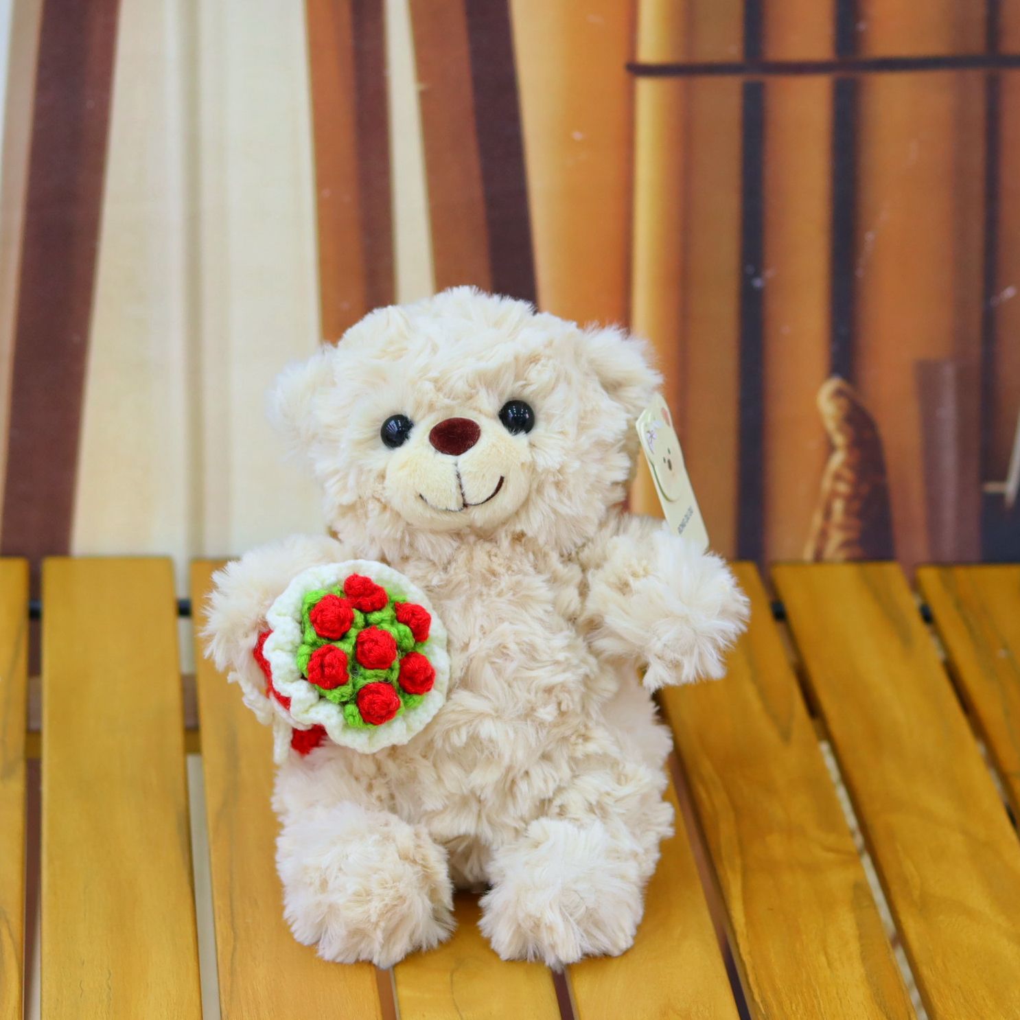 style bouquet rouge clair ours