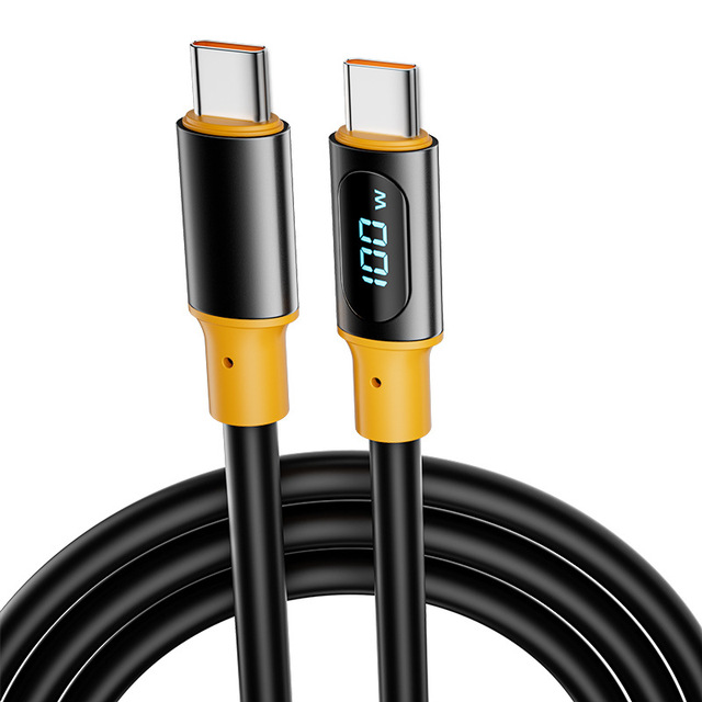 New Fashion OEM Support PD 100W Digital Power Display Dual Type C Fast Charging Cable 480Mbps Data Transfer Cables