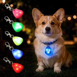 China Sourcing Wholesale Multi-colors Triangle Shape Silicon <b>Cat</b> Pet Dog Led Light <b>Tag</b> Yiwu Sourcing - Product Image 1