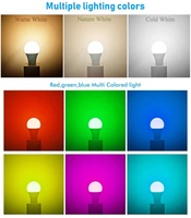 Ampoule LED WiFi intelligente Tuya, 2/9W/10W, E27, 85-265V, lampe variable, fonctionne avec Alexa Google Home, lumière intelligente, application de contrôle