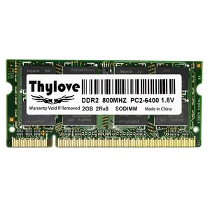 Thglove RAM bellek DDR2 dizüstü 2GB 800Mhz RAM PC2-5300s DDR2 2GB dizüstü RAM 1.8V