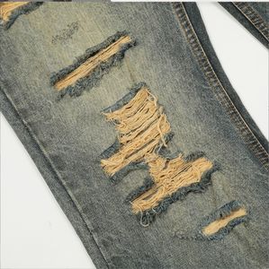 <span class=keywords><strong>Pantaloni</strong></span> in Denim a gamba larga stile Punk Casual alla moda da <span class=keywords><strong>uomo</strong></span> - Product Image 3