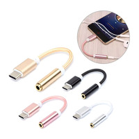 Câble adaptateur audio Hongxing Type-C 3,5 mm en cuivre étamé à 4 conducteurs avec isolation en PVC pour téléphones portables, microphones et ordinateurs