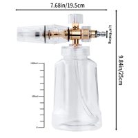 Générateur de mousse robuste portable 1L Produits d'entretien automobile OEM Pistolet de nettoyeur haute pression avec tuyau d'eau pour les besoins d'entretien automobile