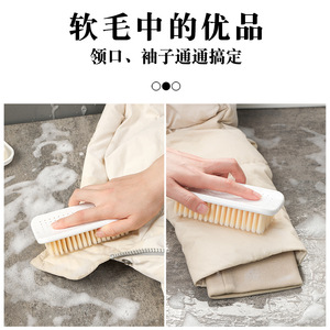 Cepillo de lavandería con cerdas suaves para ropa, chaquetas, limpieza de zapatos, filamentos de plástico reutilizables, forma sólida - Product Image 5