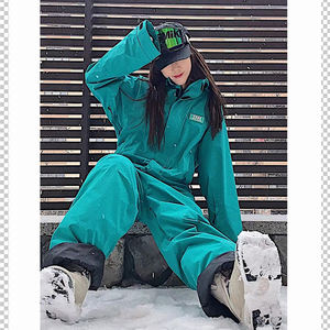 Monos de esquí para mujer, ropa deportiva elegante para deportes al aire libre, de snowboard, de una pieza, impermeable, a prueba de viento, 2022 - Product Image 3