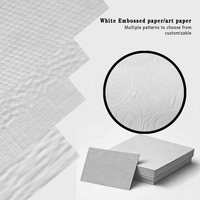 Papier d'art spécial gaufré texture lingot de monnaie blanc, matériaux recyclés, 100-400 GSM, commandes personnalisées pour cadeaux haut de gamme universels