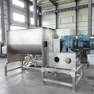 Mezclador de cinta horizontal mortero de arena seca máquina mezcladora de polvo de suelo licuadora de cinta de calefacción eléctrica de acero inoxidable químico - Product Image 6