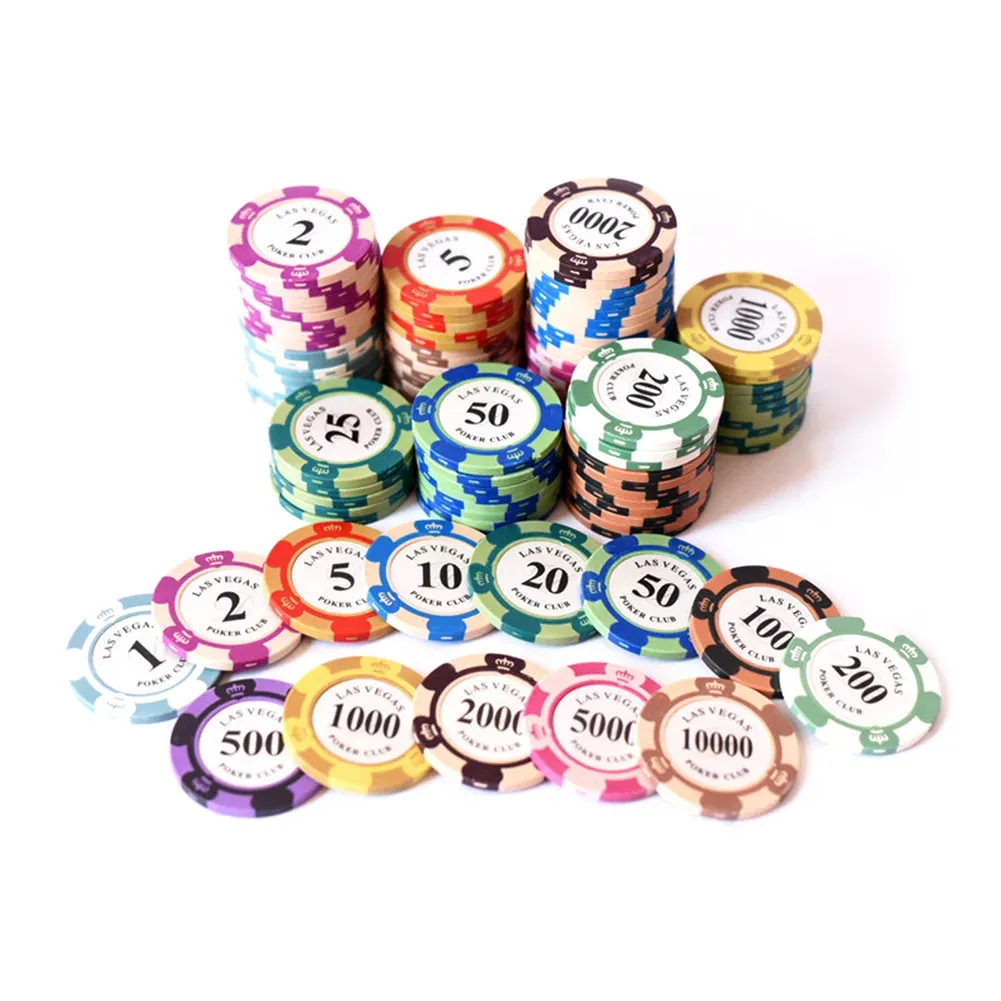 1Pc Poker Chips 14G Casino Munten Multi-Denominatie Game Chips Voor Casino 'S Chips Party Entertainment