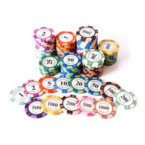 1 pezzo fiches da Poker 14g monete da casinò Multi-denominazione fiches <span class=keywords><strong>per</strong></span> casinò fiches Party Entertainment - Product Image 1
