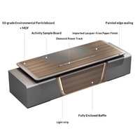 Nuova Scrivania Direzionale di Lusso a L per CEO e Manager, Design Moderno e Minimalista con Accenti LED, Scrivania Esecutiva Premium in Legno