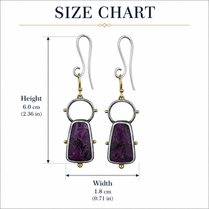 Orecchini Creativi a Forma di Ragazza Viola, Gioielli Colorati alla Moda per Donne - Product Image 5