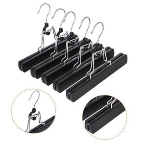 Colgador de ropa de madera con pinza para faldas y extensiones de peluca, organizador de armario multicolor, con logotipo personalizado - Product Image 4