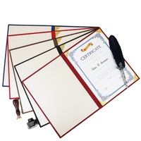 Carpeta de Presentación de Papel Cartón Resistente con Logotipo Personalizado, Funda para Certificado de Grado, Porta Diplomas de 8.5 x 11 Pulgadas