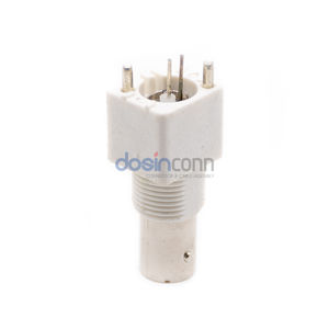 Conector BNC Hembra para Montaje en PCB, Recto, Blanco, PVC, <span class=keywords><strong>Balun</strong></span>, RF Coaxial, Accesorios para CCTV, Cable Jack - Product Image 3
