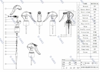 Harga Grosir Tersedia Semprotan Taman dengan Selang Panjang Perawatan Hewan Peliharaan / Grooming 28/400 1.4cc Anti Bocor