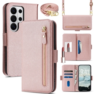 Funda Tipo Cartera con Cierre y Ranuras para Tarjetas para Samsung Galaxy S26 Ultra/S25/S24 <span class=keywords><strong>Plus</strong></span>/S23, con Cordón - Product Image 1