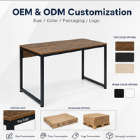 Metal frame houten bureau laptopwerkstation schrijftafel studeertafel thuiskantoor bureau computerbureau