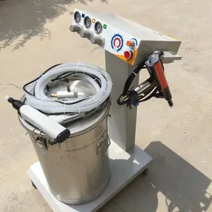 Metal coating spraying power gun for painting machine parts with electrostatic power system