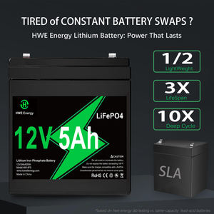 Batteria al Litio LiFePO4 12.8V 5Ah <span class=keywords><strong>di</strong></span> Alta Qualità Portatile <span class=keywords><strong>per</strong></span> Accumulo Energetico Domestico - Product Image 4